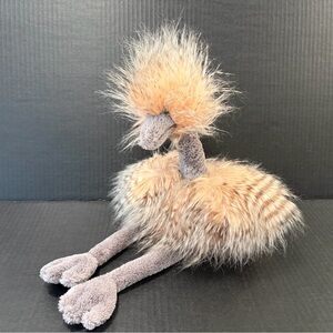 Jelly Cat “Odette Ostrich” Toy in Blush and Grey
